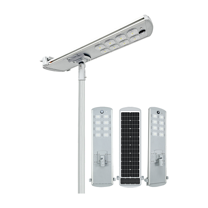 Farola LED solar integrada de alta eficiencia 200Lm/W