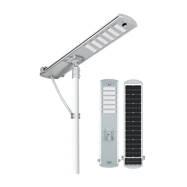 Farola LED solar integrada de alta eficiencia 200Lm/W