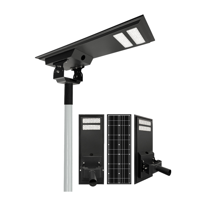 Farola LED solar de aluminio fundido a presión todo en uno