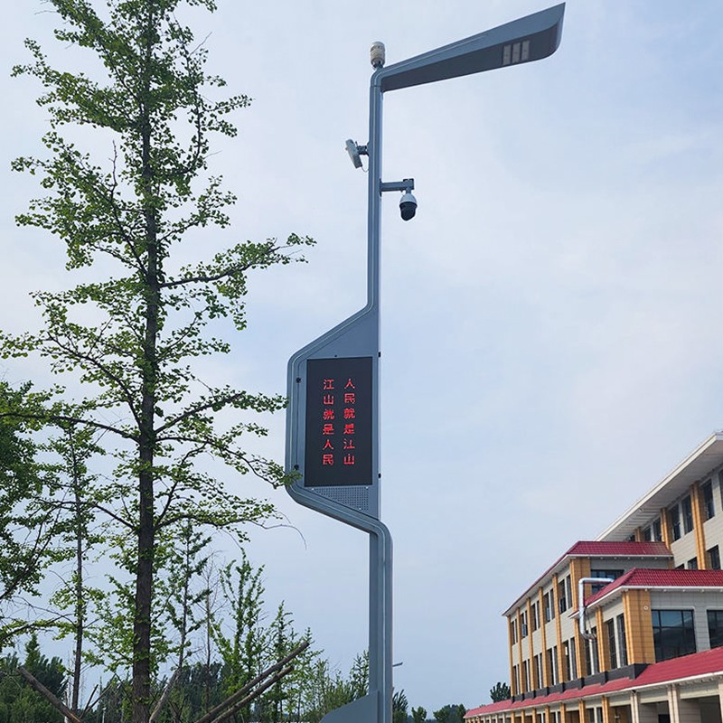 Poste de señal de monitoreo de tráfico inteligente multifuncional de acero