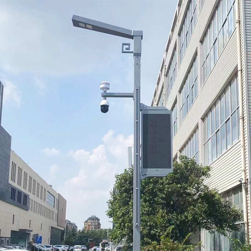 Poste de señal de monitoreo de tráfico inteligente multifuncional de acero