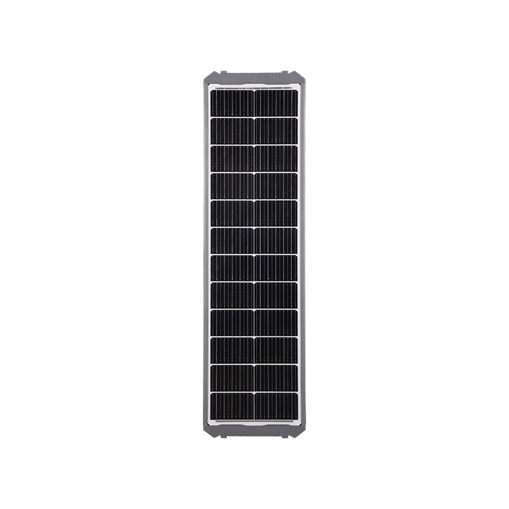 Farola LED solar integrada con ángulo de módulo ajustable