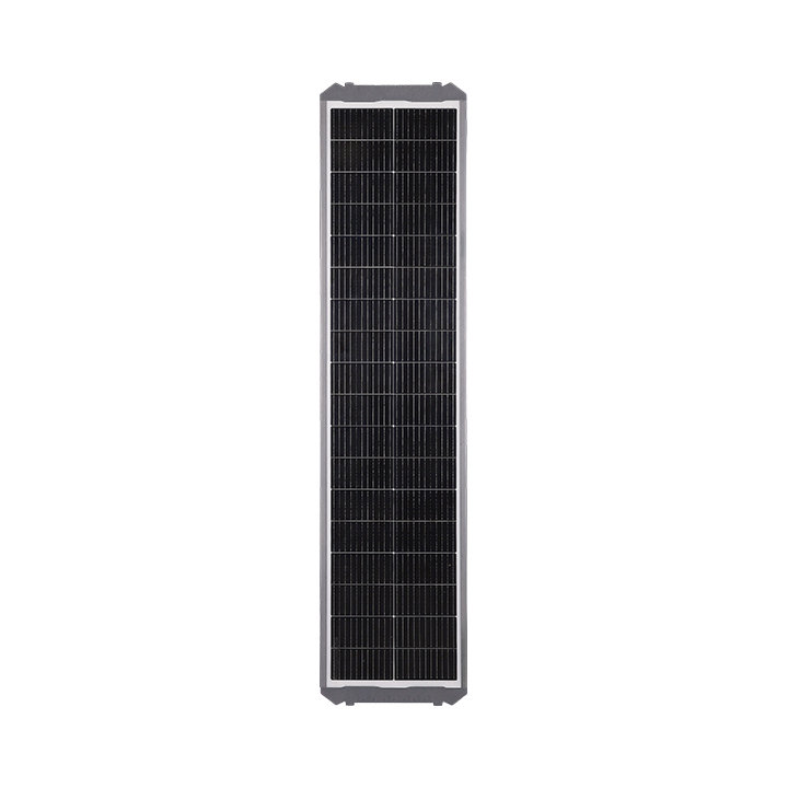 Farola LED solar integrada con ángulo de módulo ajustable