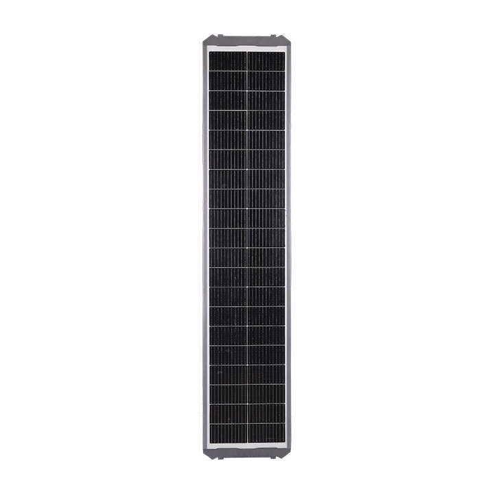 Farola LED solar integrada con ángulo de módulo ajustable
