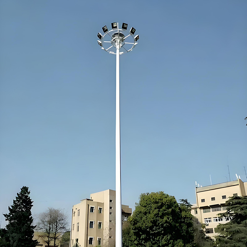 Poste de luz de mástil alto tipo elevación de acero