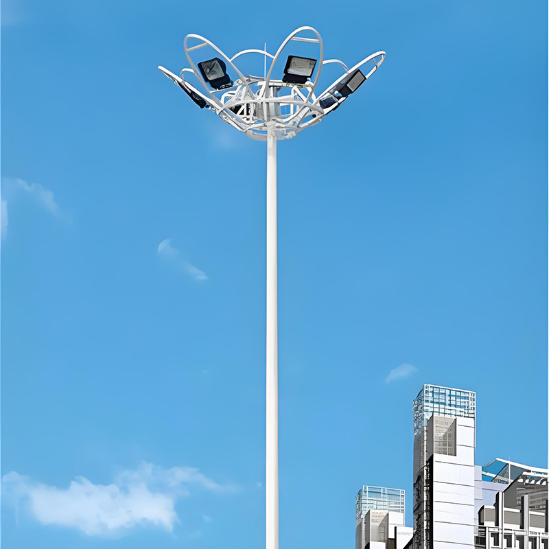 Poste de luz de mástil alto tipo elevación de acero